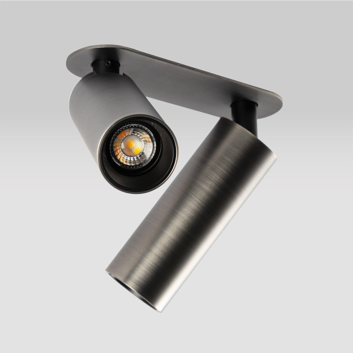 Inbouwspot Vigo 2-lichts Gun metal