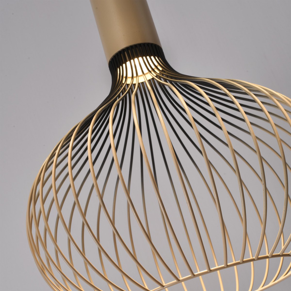 Isabel 3-lichts Hanglamp Zwart Beige