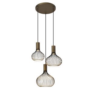 Plafondlamp Isabel 3-lichts Goud