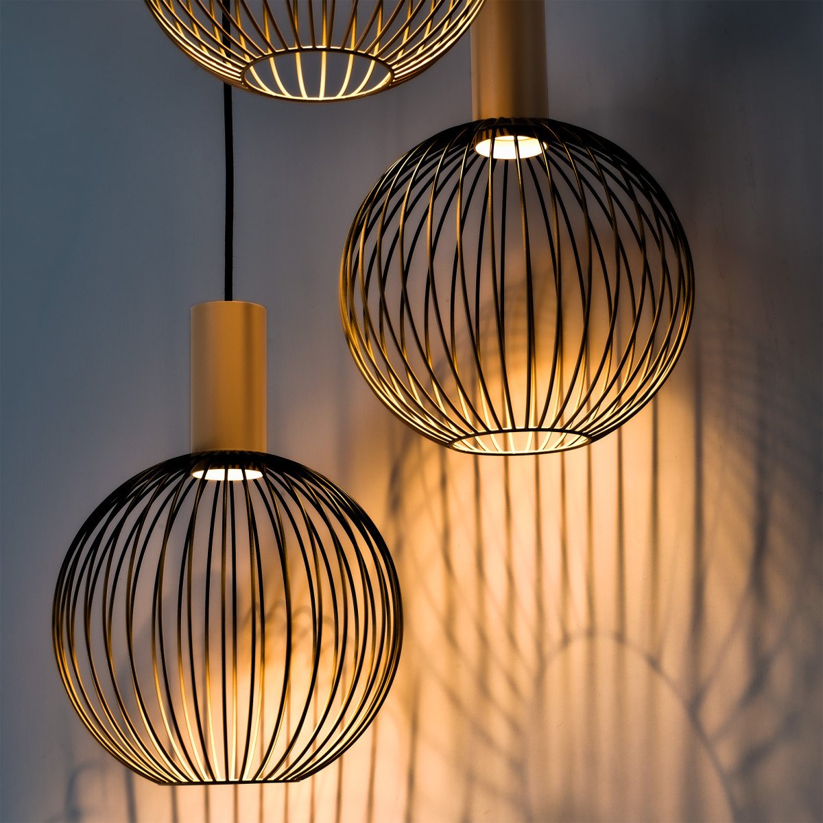 Plafondlamp Ascha 5-lichts Champagne