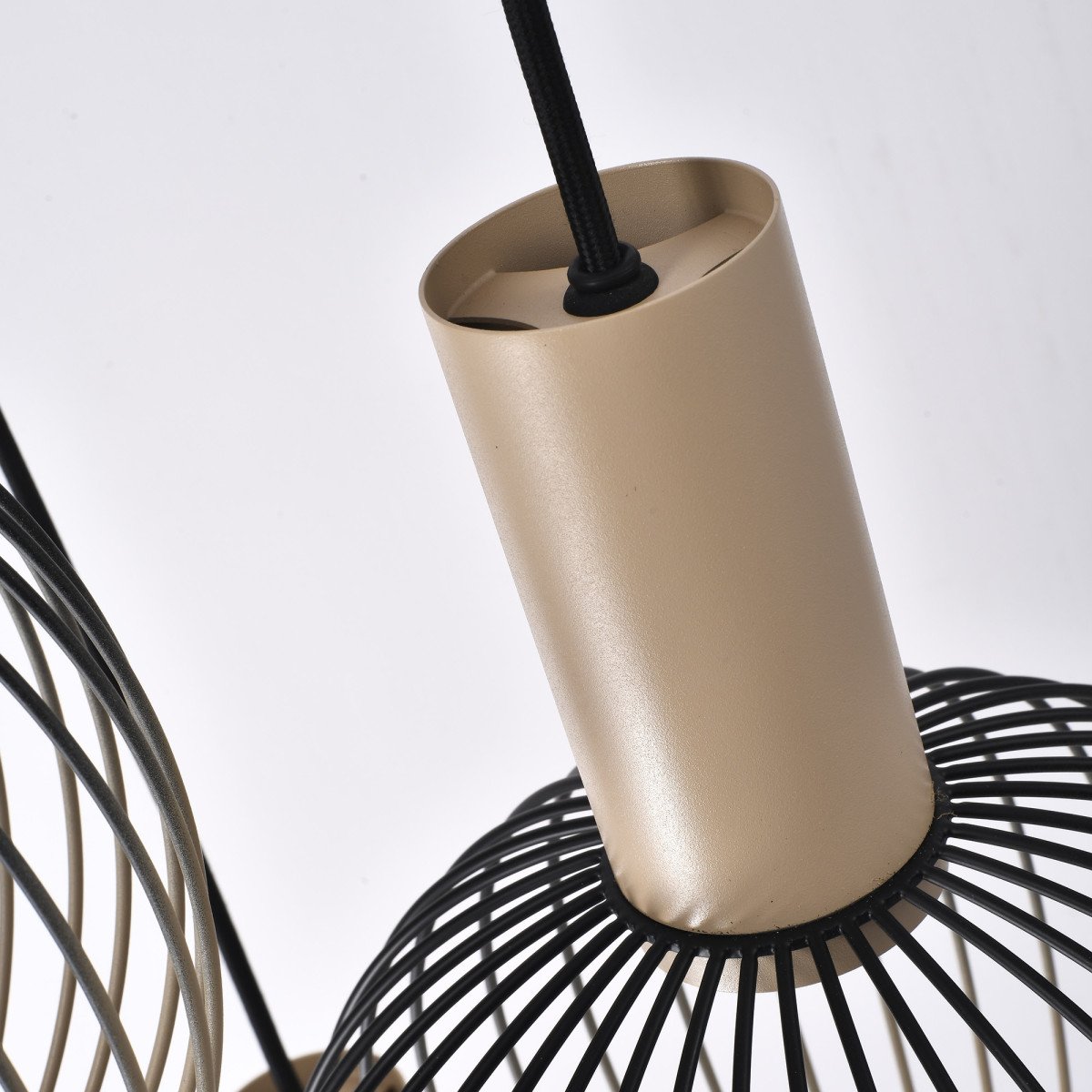 Plafondlamp Ascha 3-lichts Champagne
