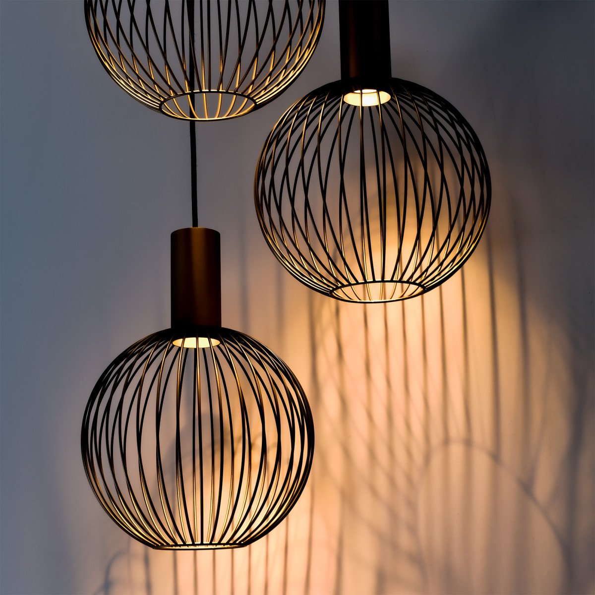 Plafondlamp Ascha 5-lichts Goud