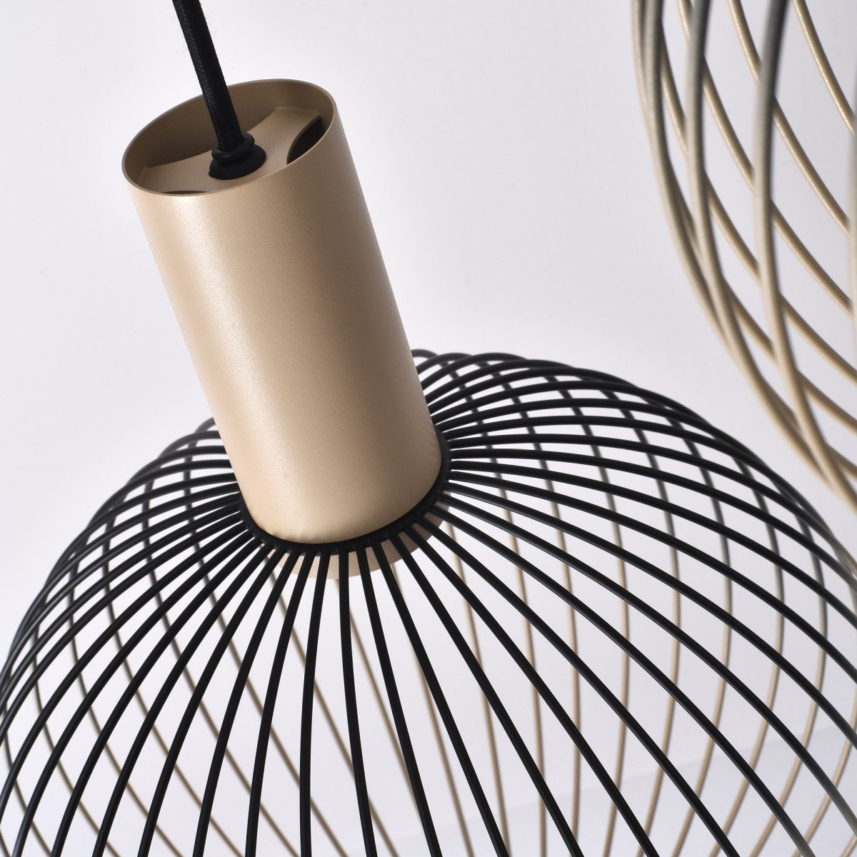 Plafondlamp Ascha 5-lichts Champagne