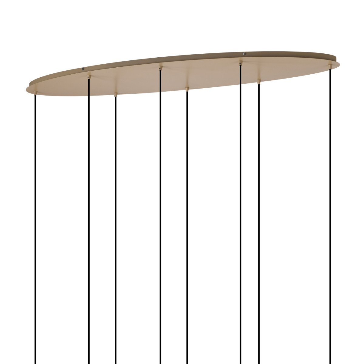 Plafondlamp Ascha 8-lichts Champagne