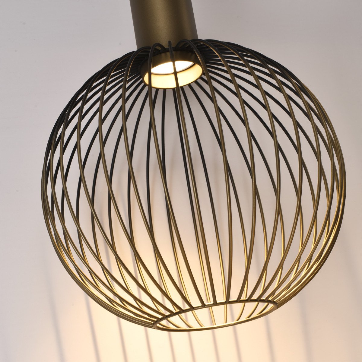 Plafondlamp Ascha 8-lichts Goud