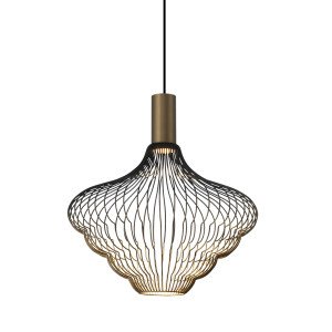 Asli Hanglamp Zwart Goud
