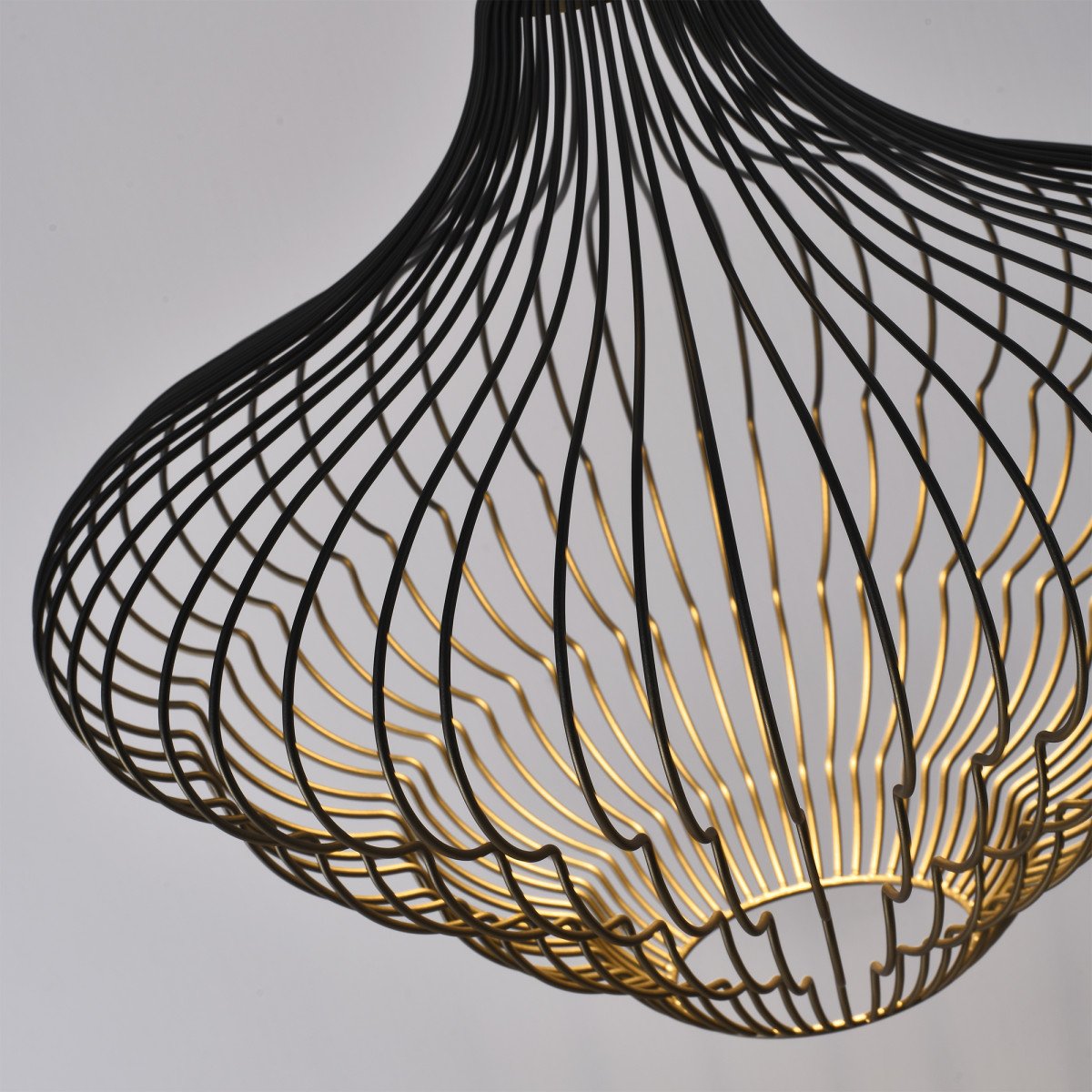 Asli Hanglamp Zwart Goud