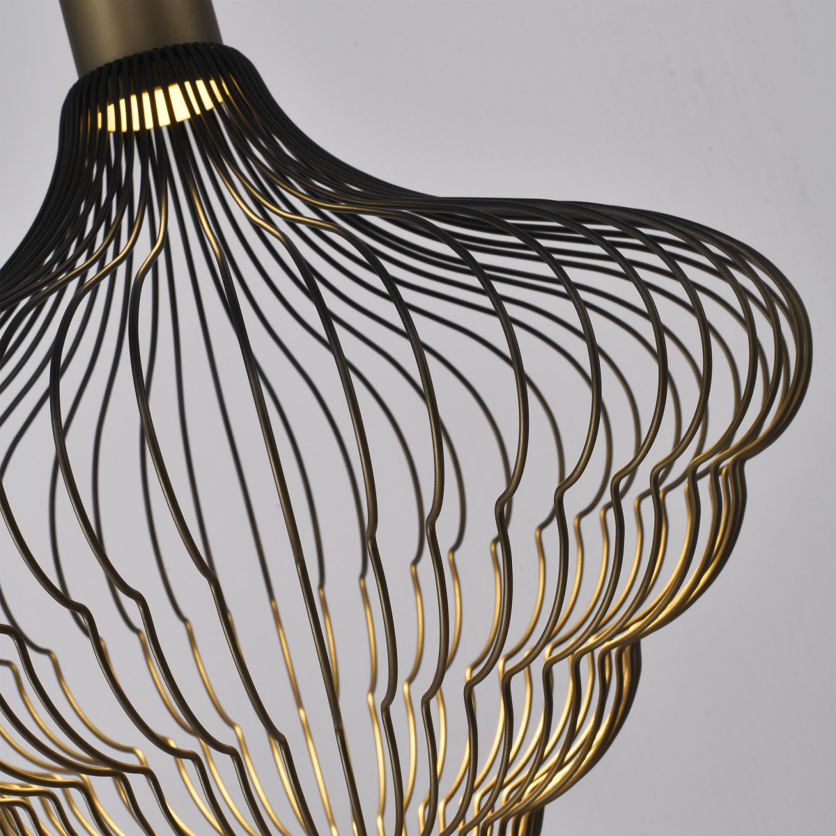 Asli Hanglamp Zwart Goud