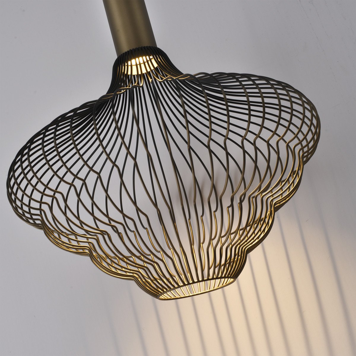 Asli Hanglamp Zwart Goud
