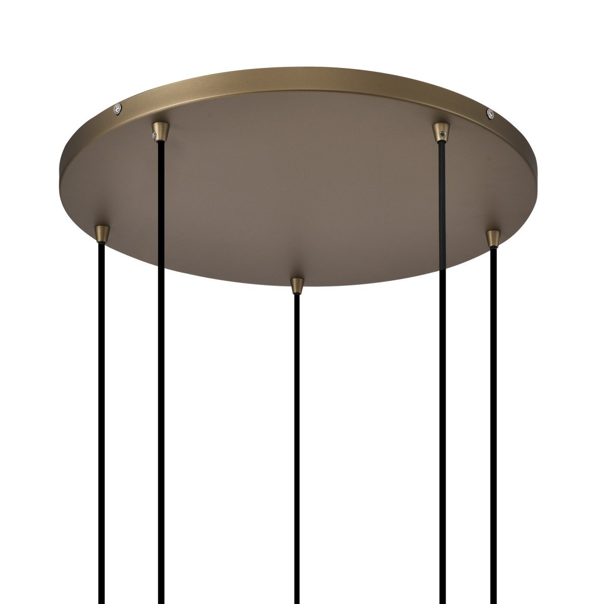 Asli 5-lichts Hanglamp Zwart Goud 