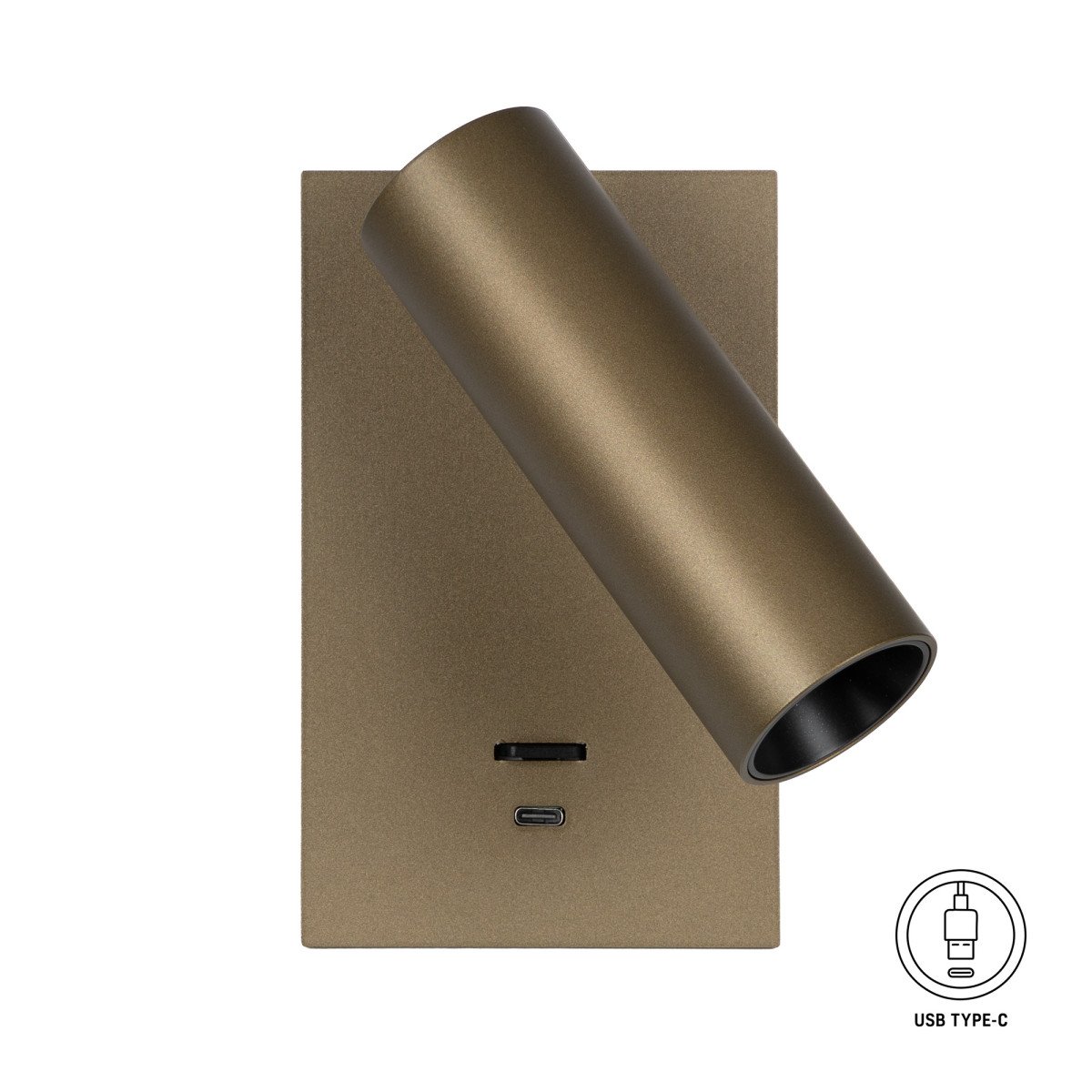 Elias Brons Met USB-C Wandlamp