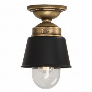 Industriele Plafondlamp Kostas brons/zwart Industriele Plafondlamp Kostas brons/zwart