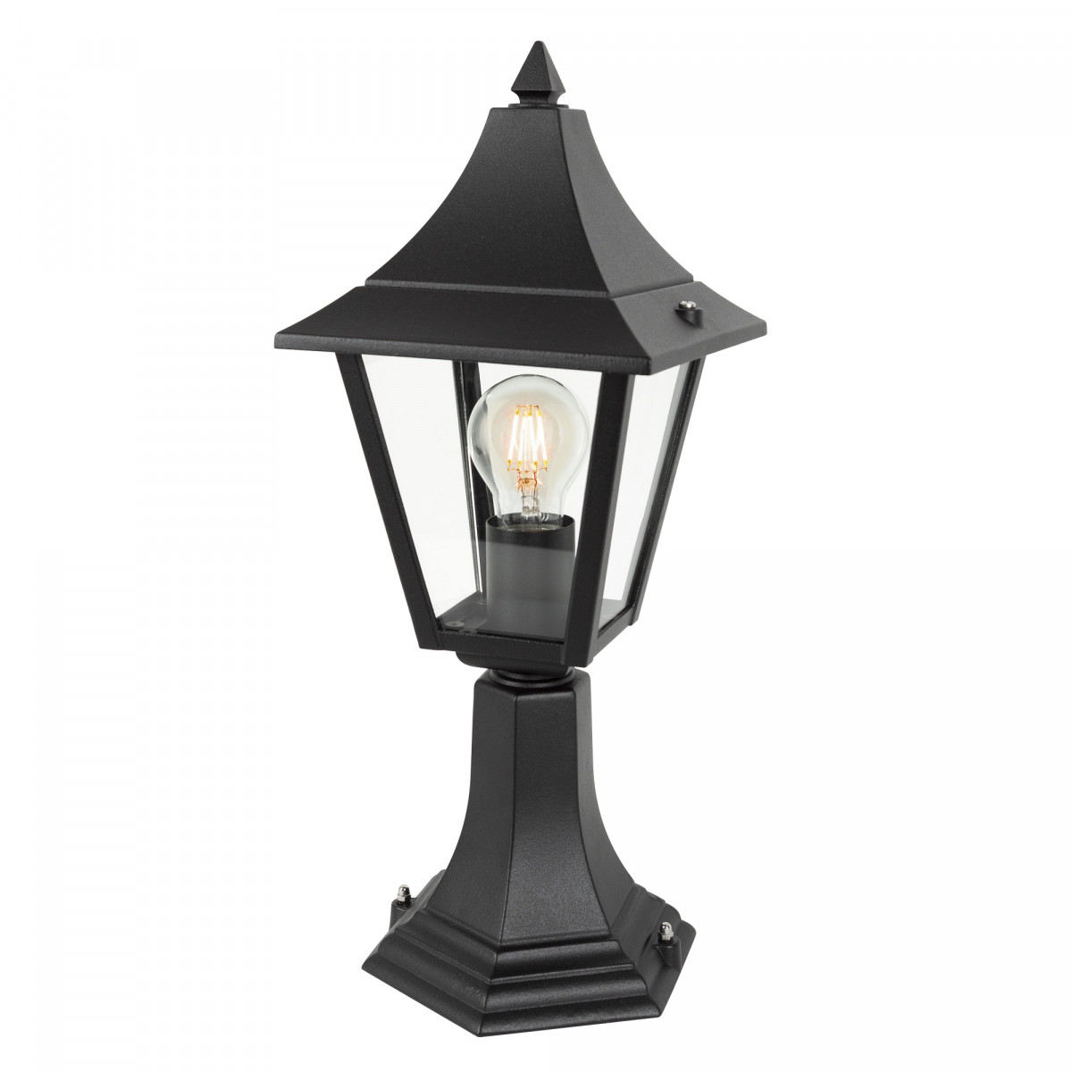 Sokkellamp Livorno zwart