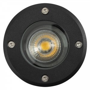 Grondspot LED Rond zwart Grondspot LED Rond zwart