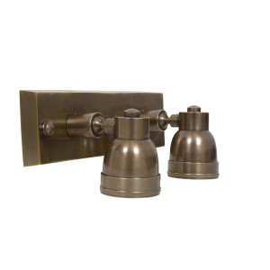 Industriële vintage Indigo Swirl Double antiek brons Industriële vintage Indigo Swirl Double antiek brons