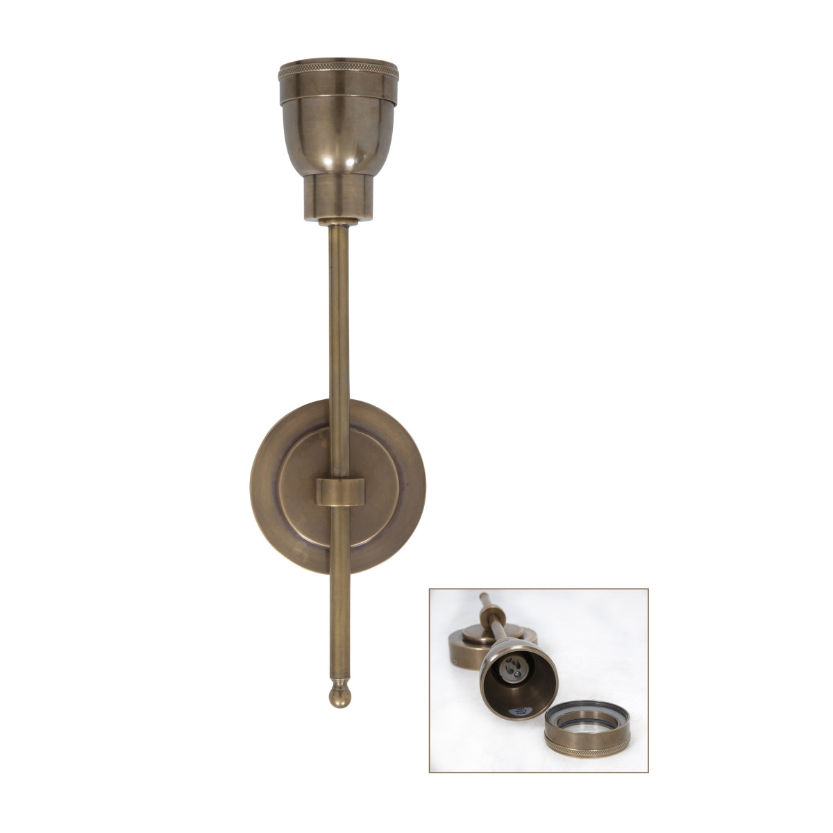 Wandlamp Orly uplighter antiek brons