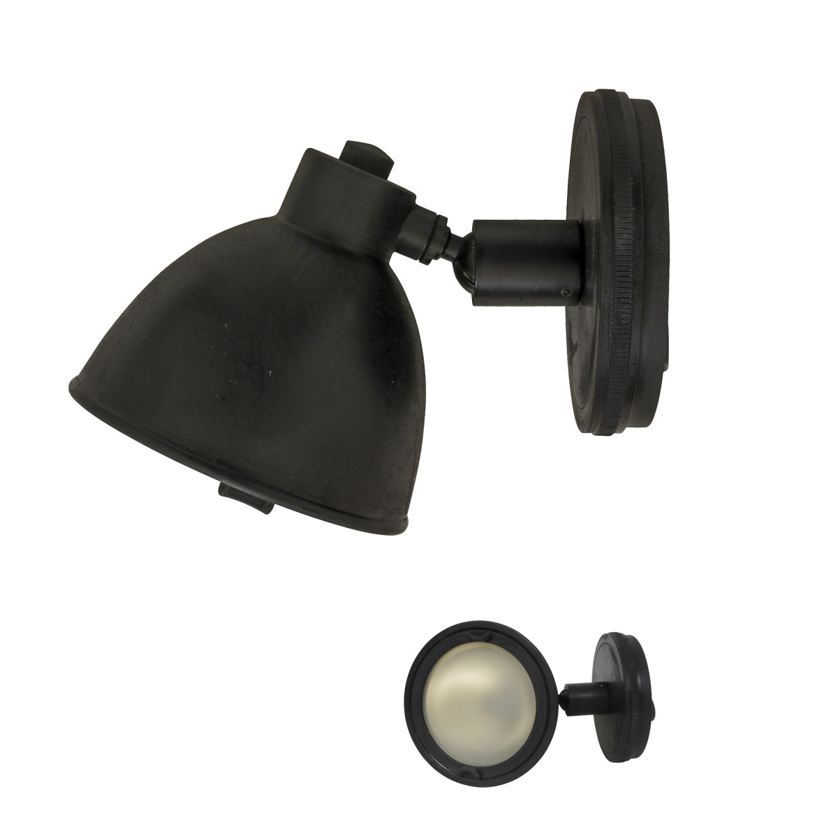 Timo wandspot Antiek zwart