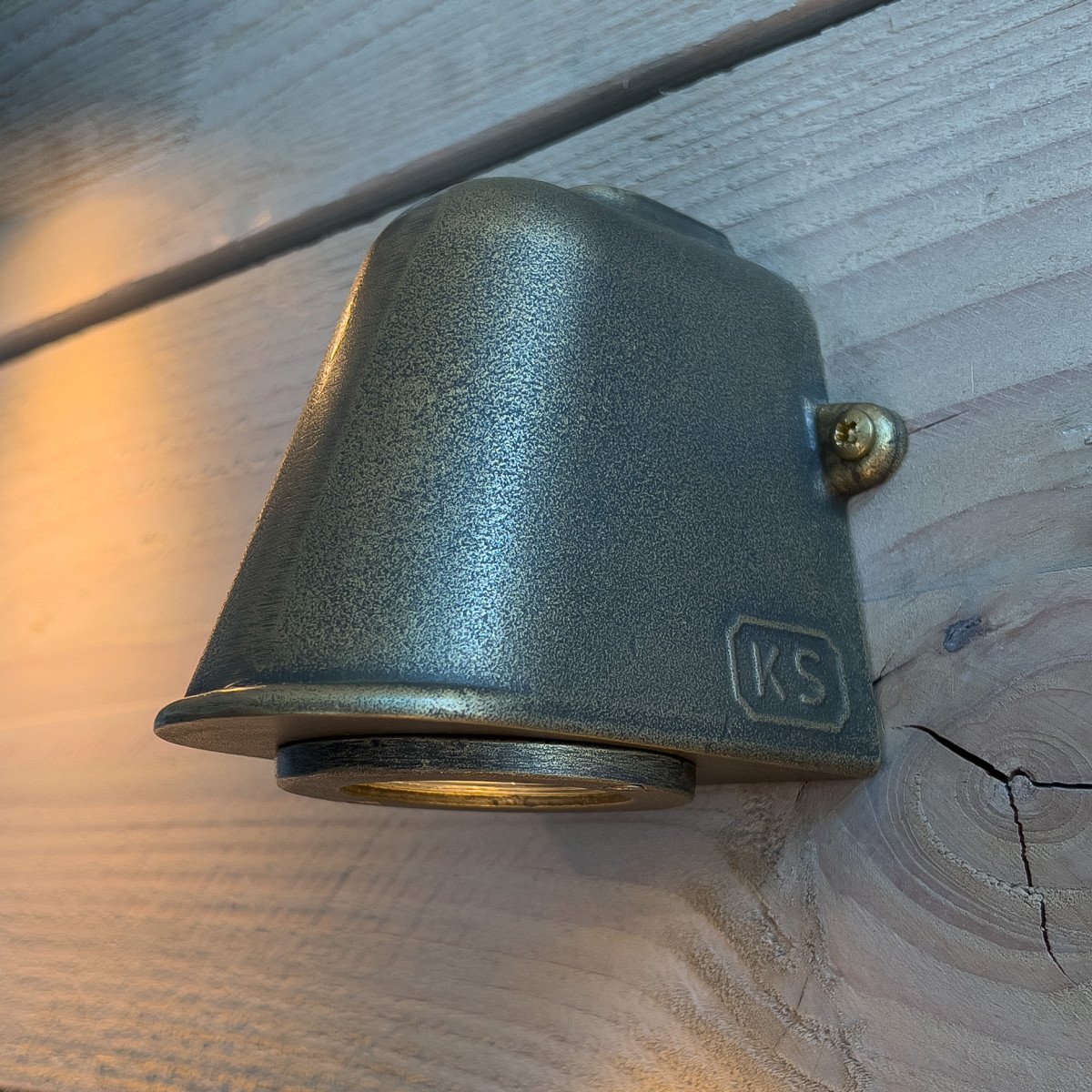 Bronzen downlighter Offshore nautische buitenlamp van KS Verlichting