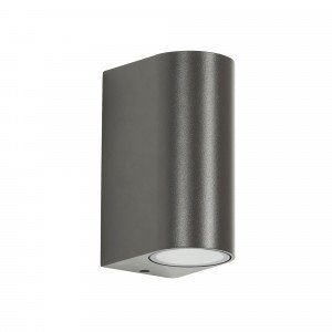 Flash wandlamp antraciet aluminium met up- en downlicht, compacte wandspot voor moderne buitenverlichting. Flash wandlamp antraciet aluminium met up- en downlicht, compacte wandspot voor moderne buitenverlichting.