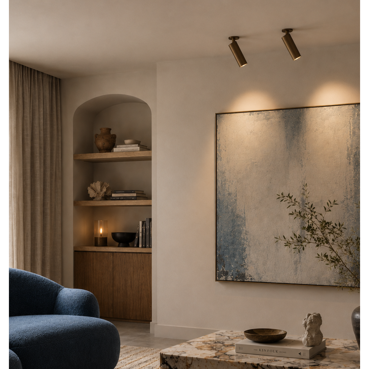 Inbouwspot Vigo 1-lichts champagne