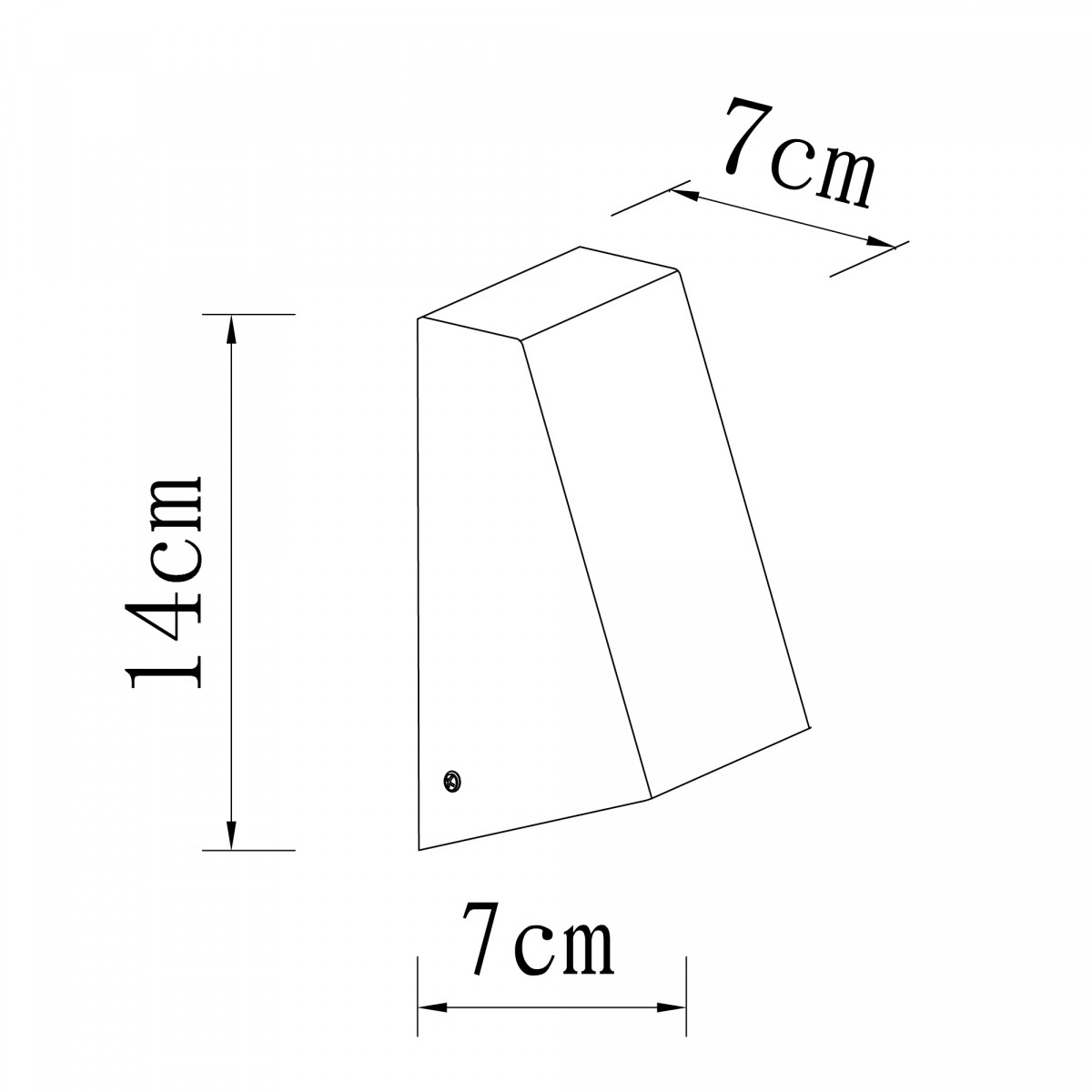 Muurspot Downlighter S