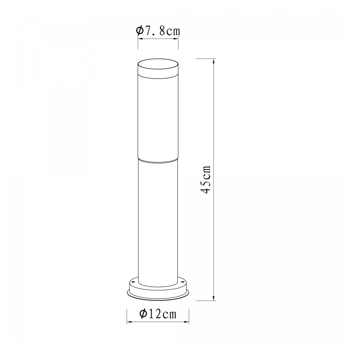 Tuinlamp Lech 3 RVS