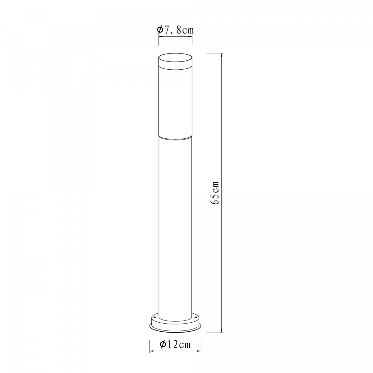 Terraslamp Lech 2 RVS