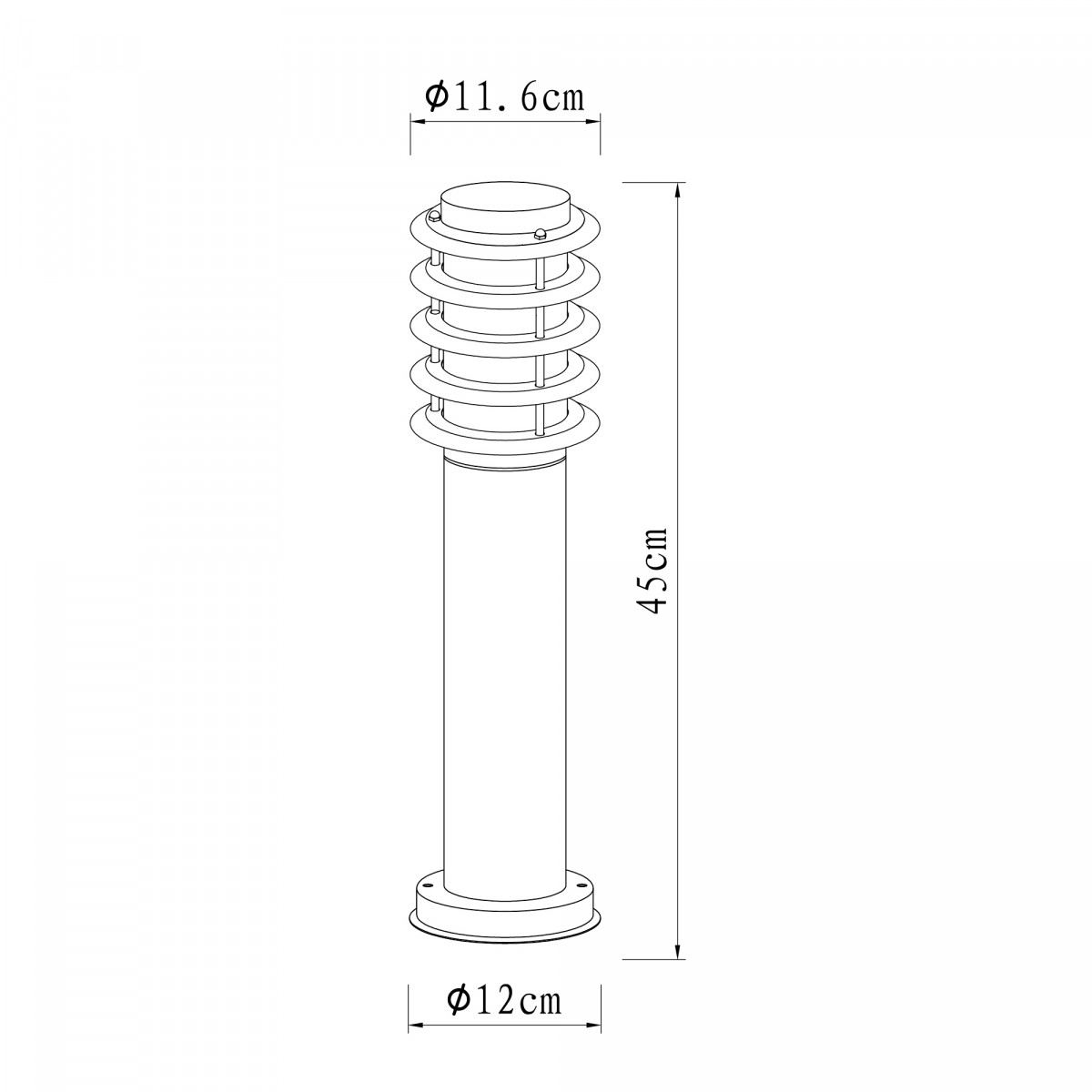 Tuinlamp Soll 3 RVS