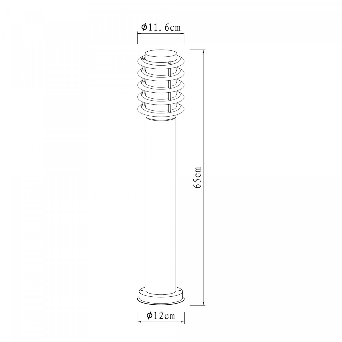 Terraslamp Soll 2 RVS