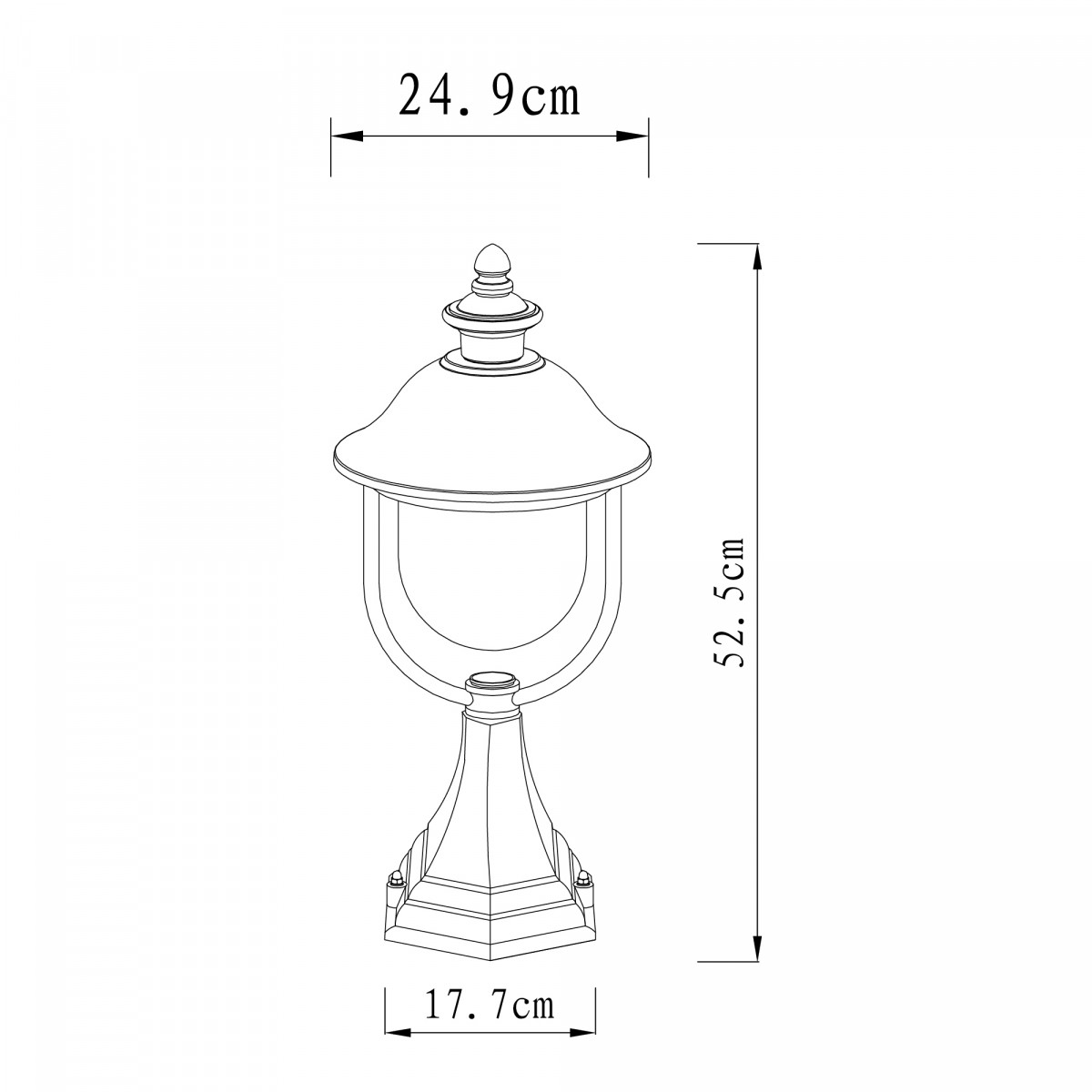 landelijke stijl buitenverlichting landelijk buitenlamp met rvs deksel en zwart