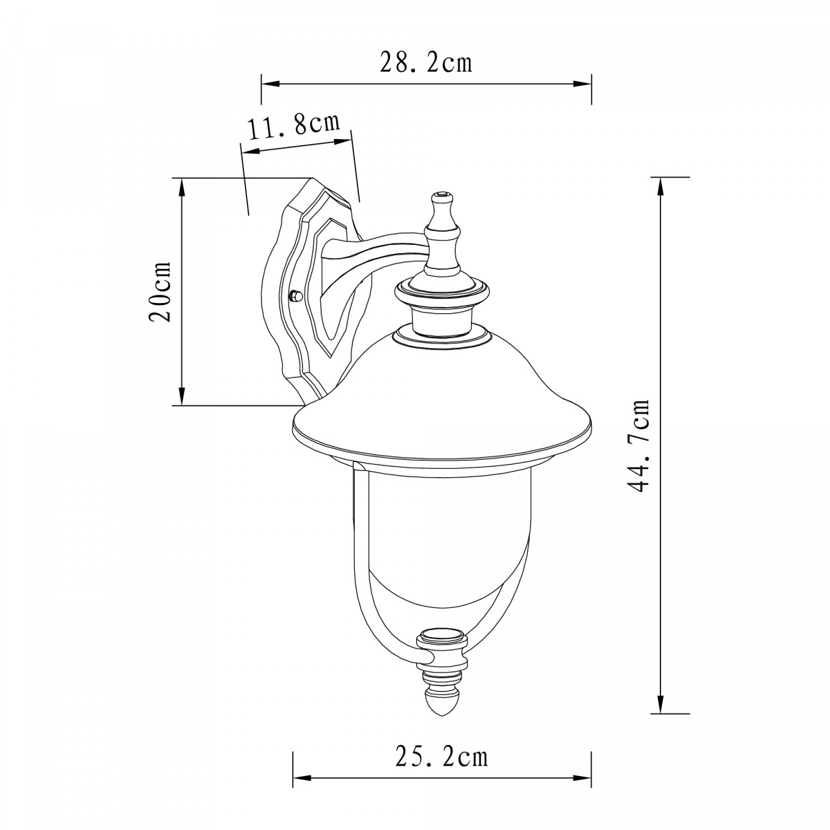 landelijke stijl buitenverlichting landelijk buitenlamp met rvs deksel en zwart