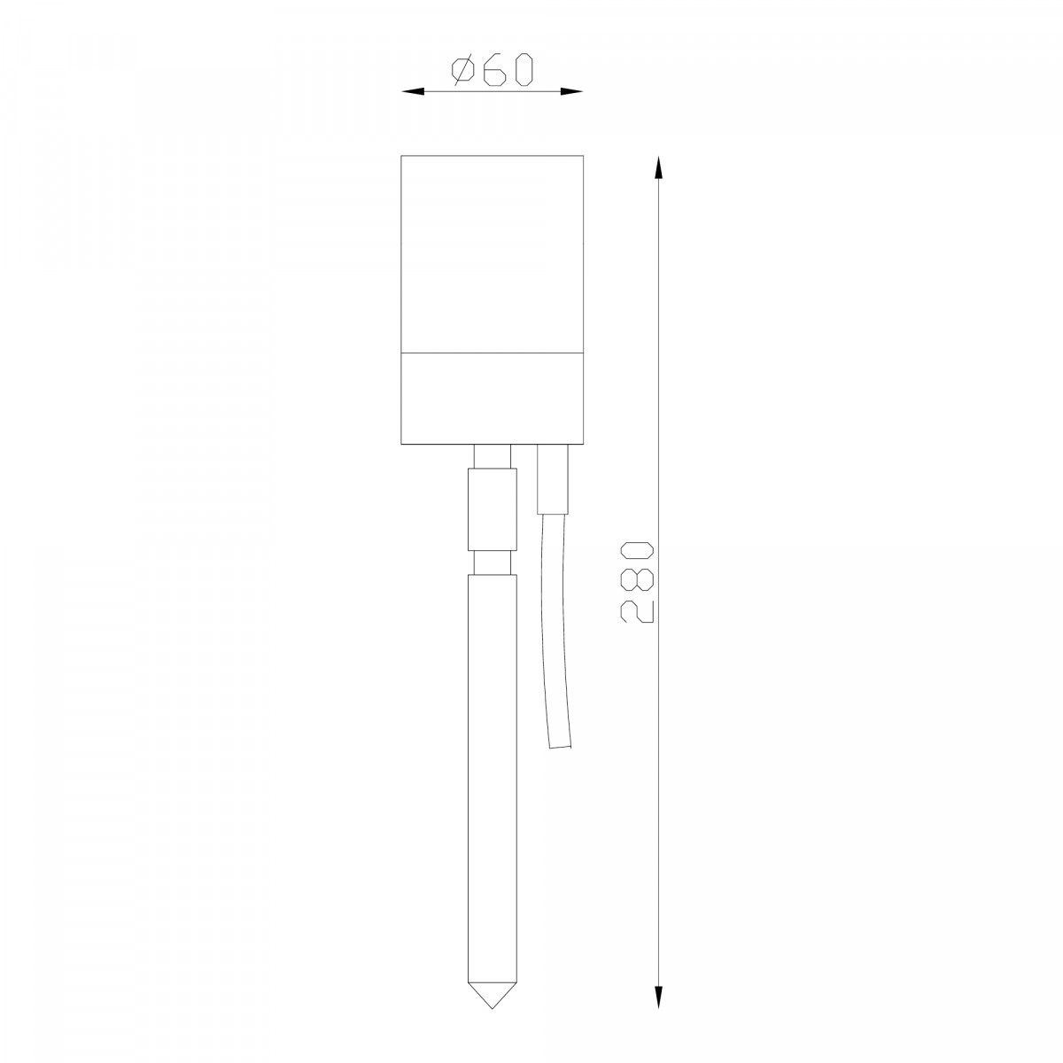 Tuinspot LED pin met gu10 fitting de ideale tuinspot met grondpin snoer en stekker zeer gebruiksvriendlijk de ideale tuinspot van KS Verlichting