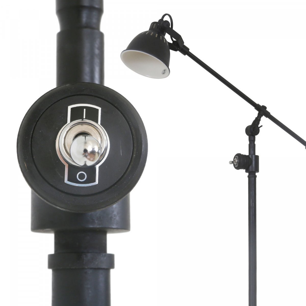 Vloerlamp Archer donker koper