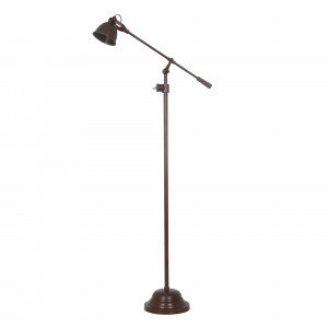 Vloerlamp Archer Antiek donker koper