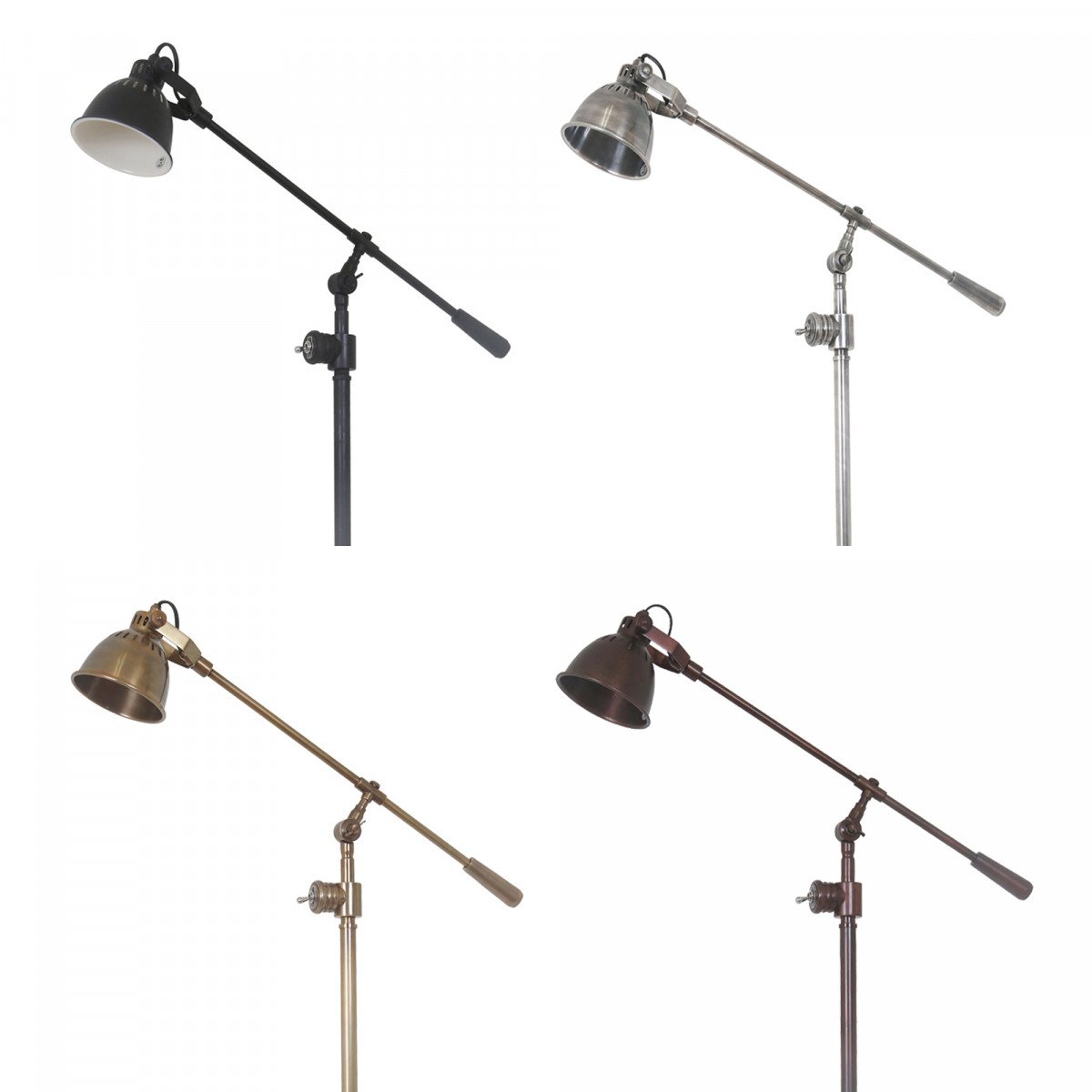 Vloerlamp Archer donker koper