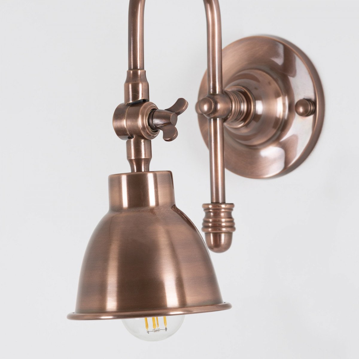 Wandlamp Pasco Antiek Koper