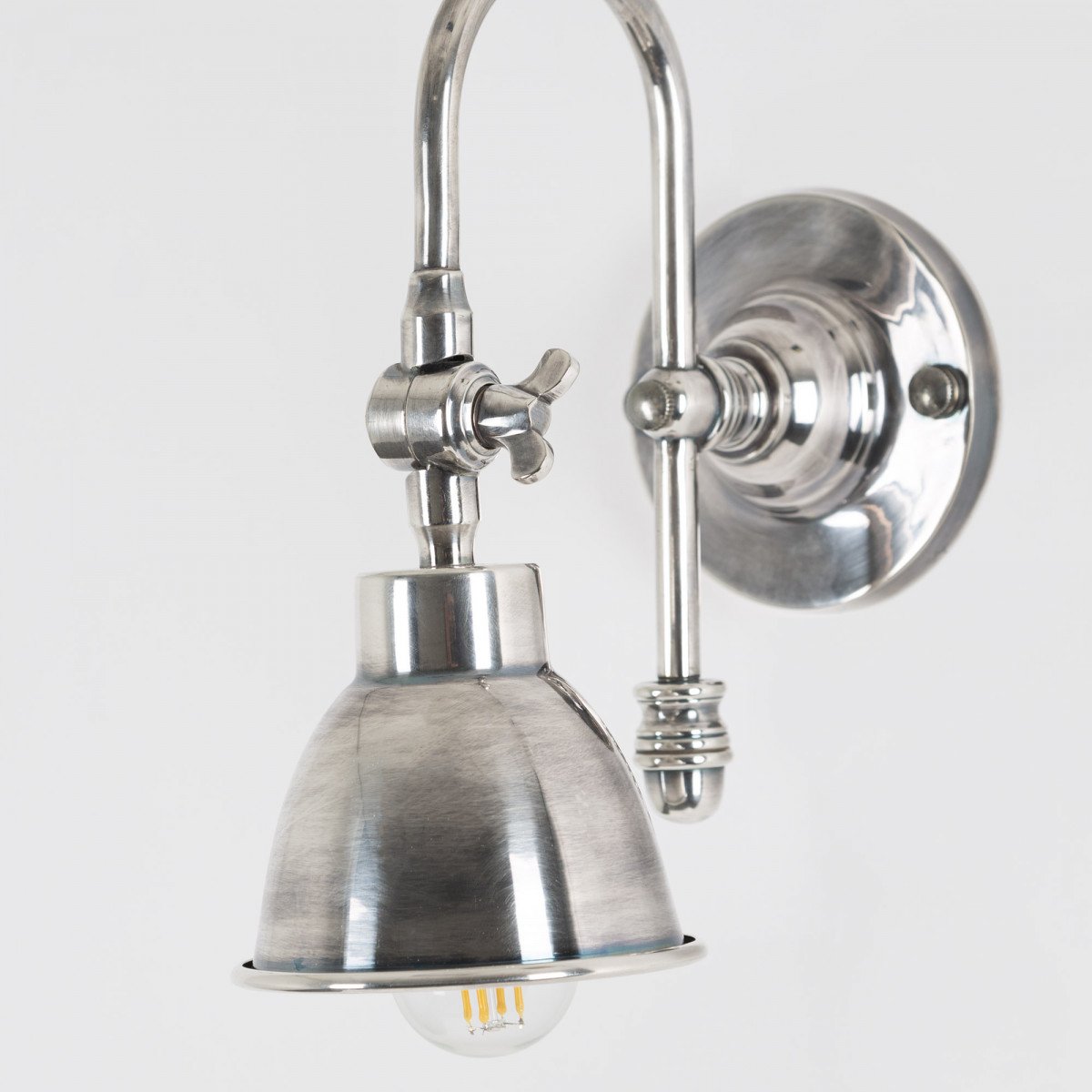 Wandlamp Pasco Antiek Zilver