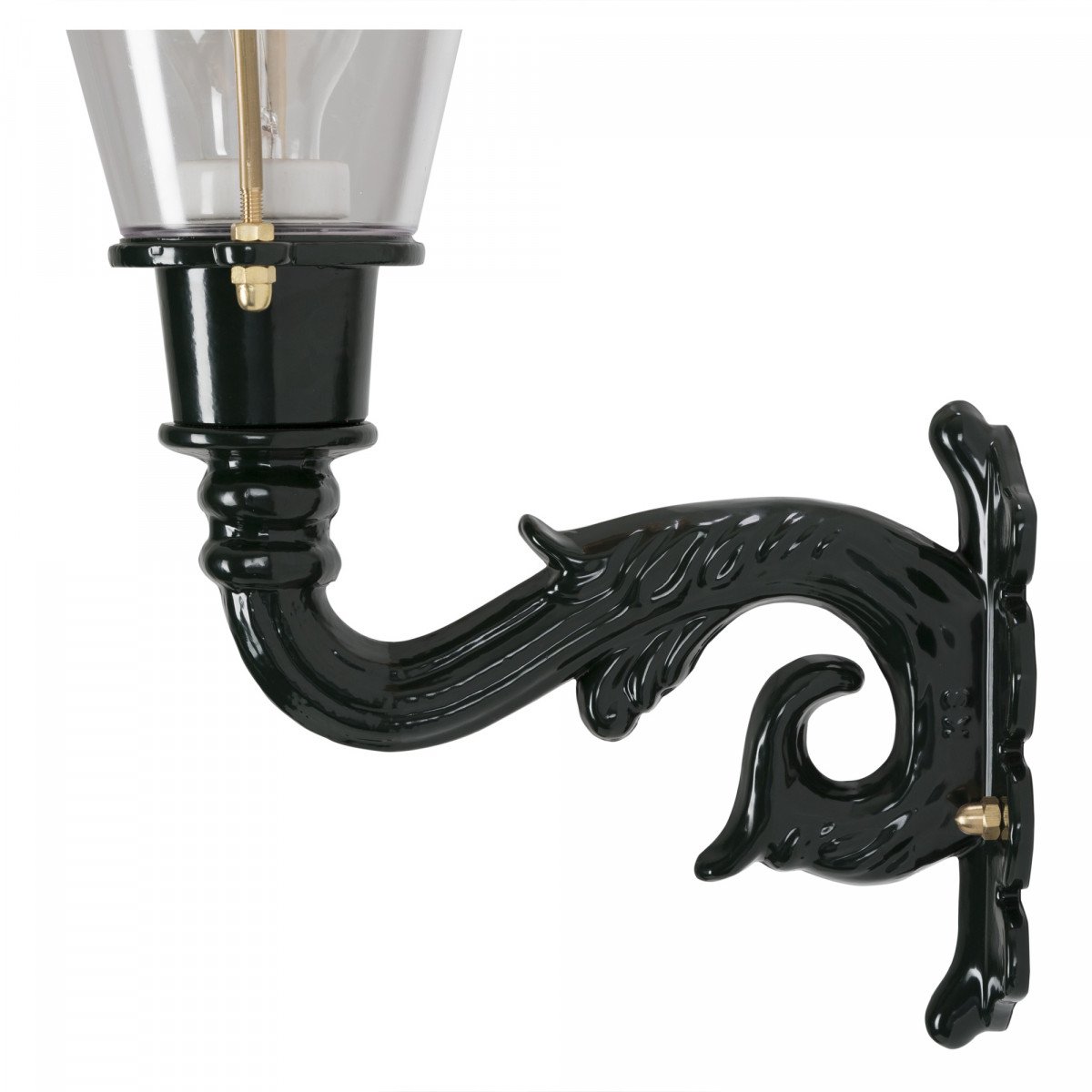 klassieke buitenverlichting buitenlamp hoorn van KS Verlichting. Klassiek gevelarmatuur met koper deksel
