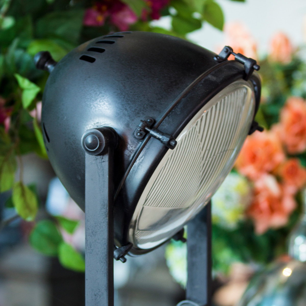 Vloerlamp Austin Antiek Zwart