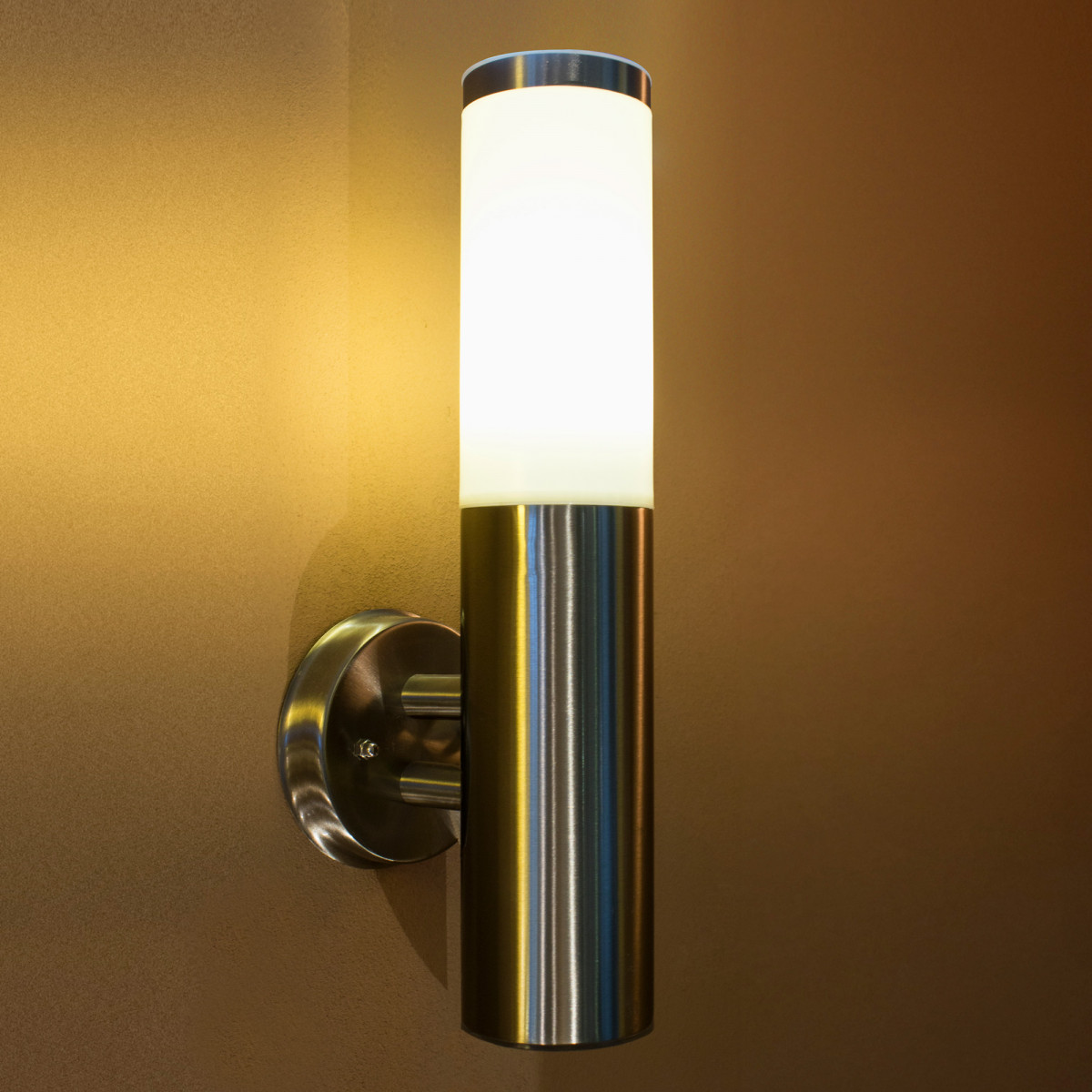 Lech 4 Muurlamp RVS