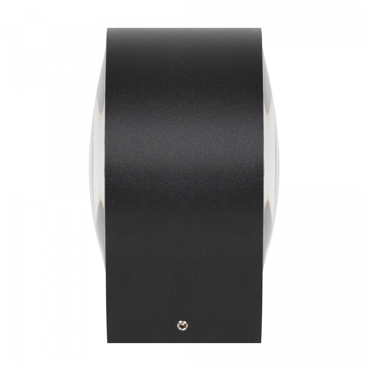 Icon wandlamp up & down zwart, ronde LED wandspot van aluminium met dubbele lichtbundel en IP65-classificatie.