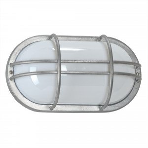 Wandlamp Kiel – Trendy buitenlamp van verzinkt staal met bullseye-design  Wandlamp Kiel – Trendy buitenlamp van verzinkt staal met bullseye-design