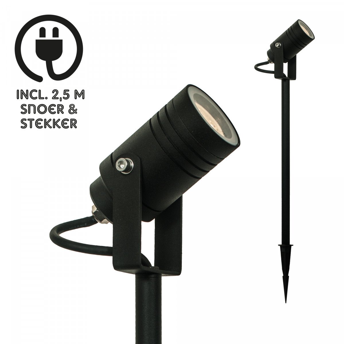 Tuinspot Beamy L, KS kwaliteitsverlichting - Buitenspot - Plug & Play