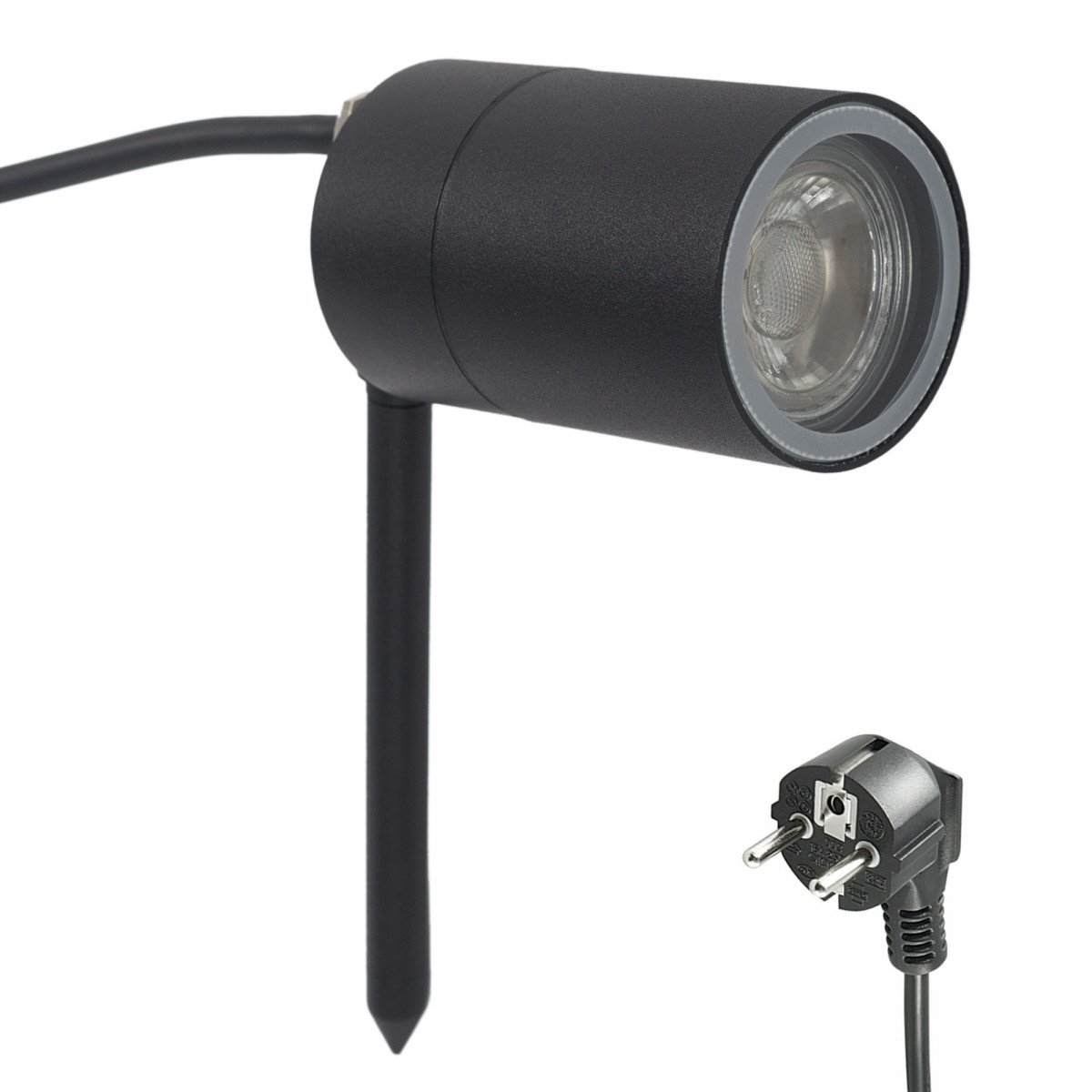 Tuinspot LED pin met gu10 fitting de ideale tuinspot met grondpin snoer en stekker zeer gebruiksvriendlijk de ideale tuinspot van KS Verlichting