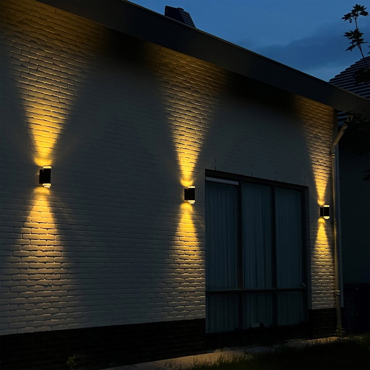 Wandspot verzinkt Up en downlighter, stijlvolle modern vormgegeven wandverlichting van KS Verlichting