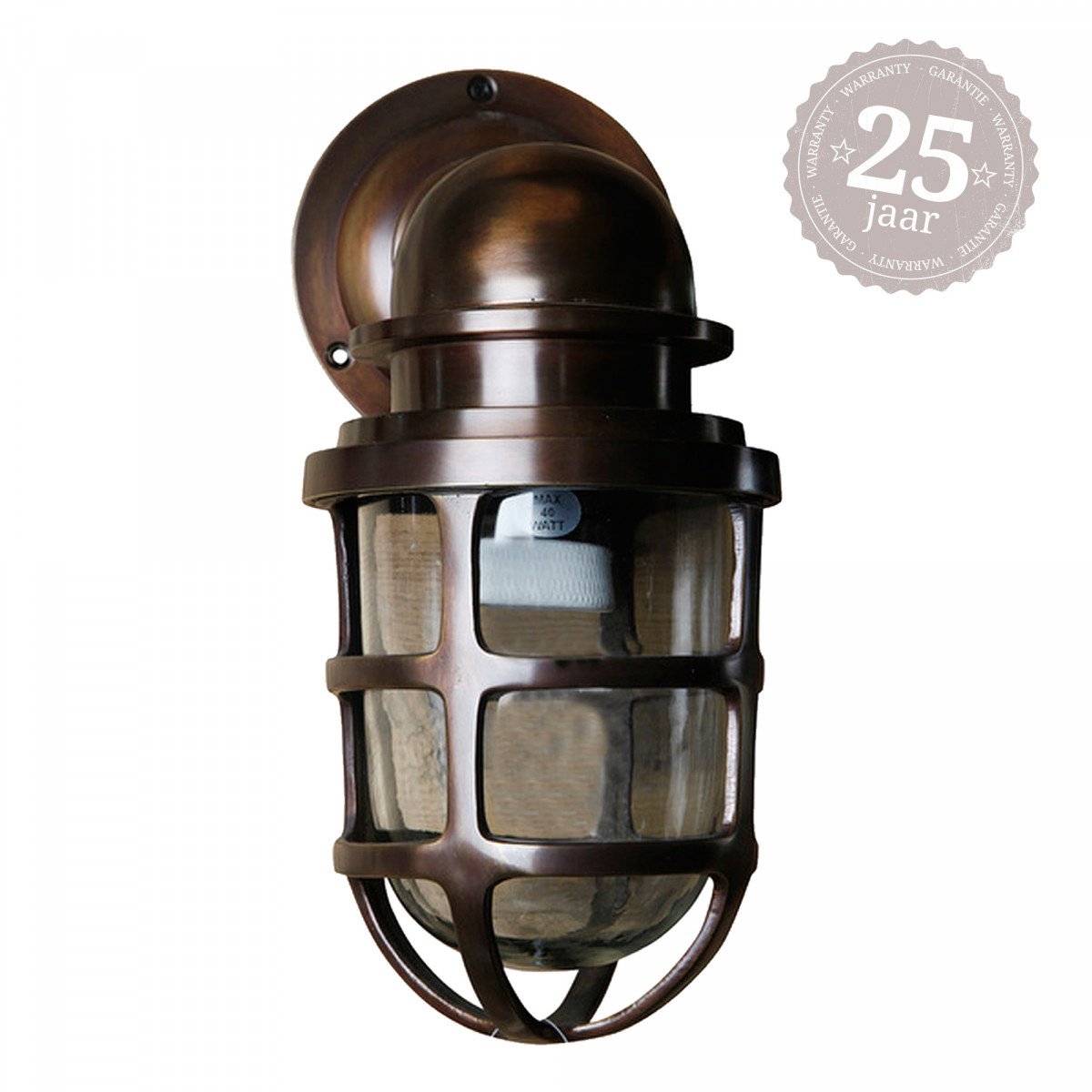 Muurlamp Brooklyn Antiek Brons
