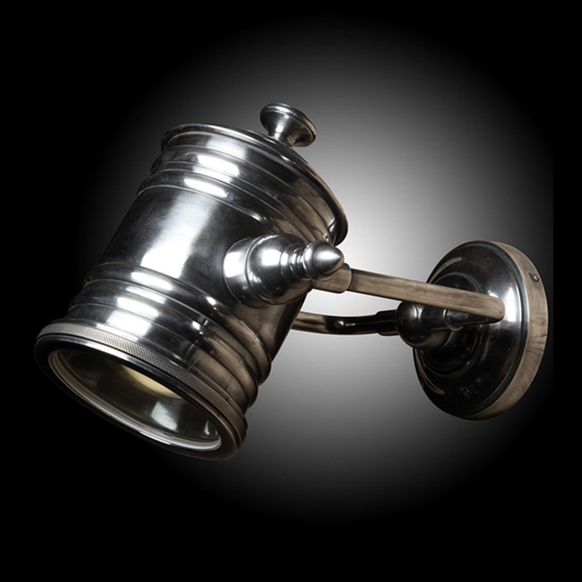 Fresno Antiek Zilver Muurlamp