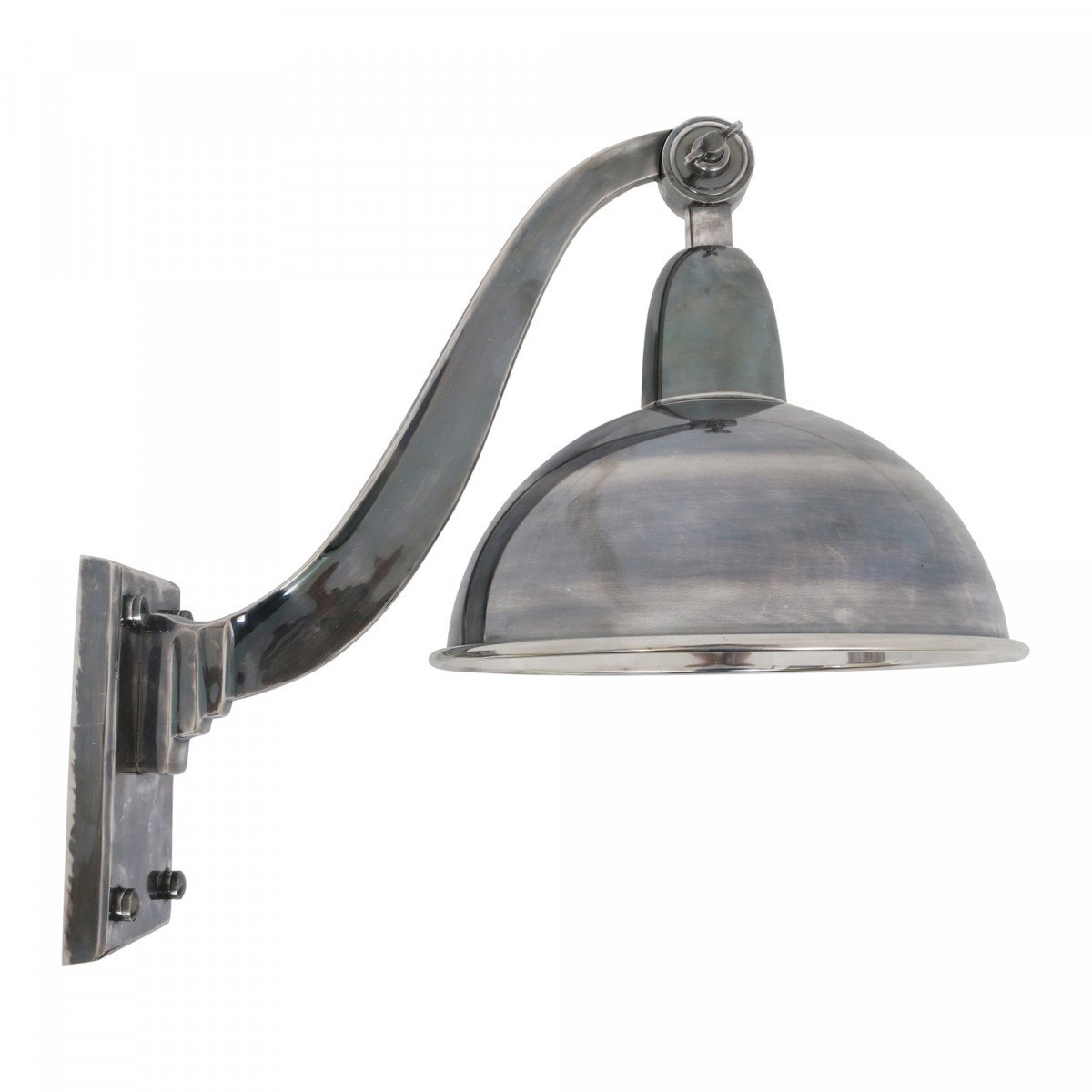 Wandlamp Halifax Antiek Zilver