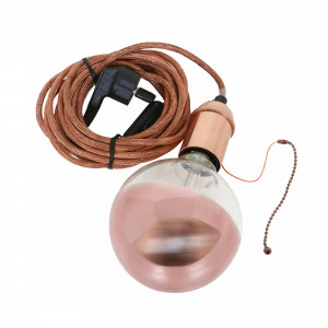 Hanglamp antiek koper Byron 