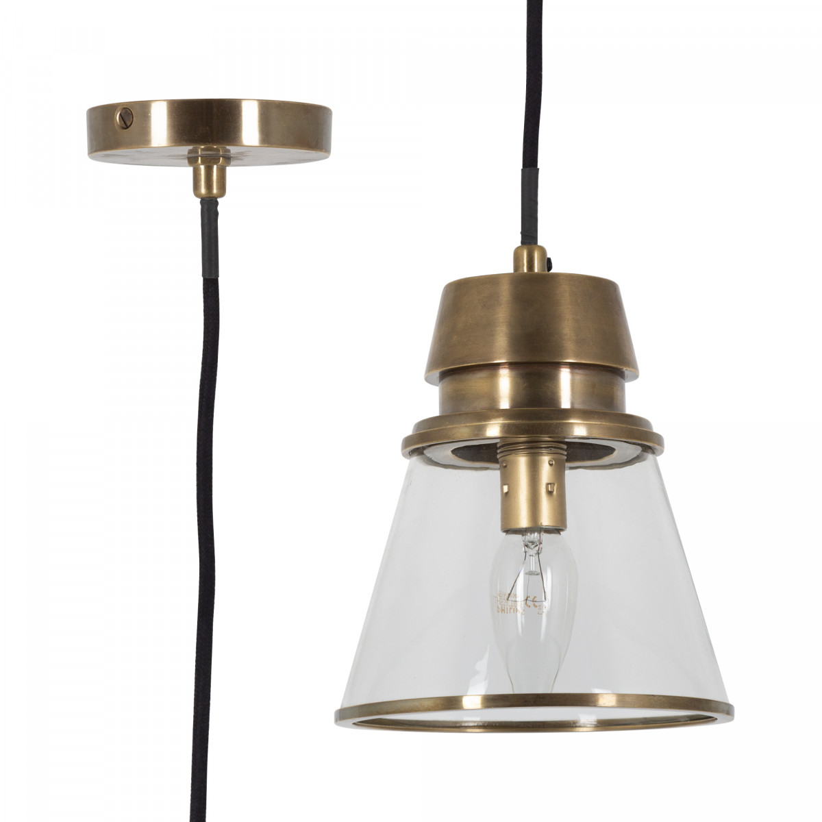 Hanglamp Purdy Antiek Messing 